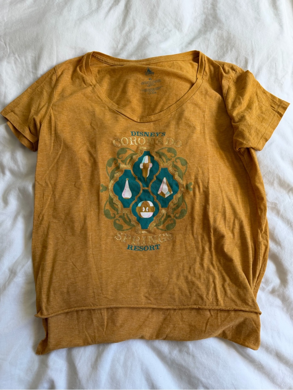 Disney Coronado Springs Resort Mustard Graphic Tee